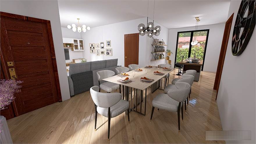 Render zona giorno 